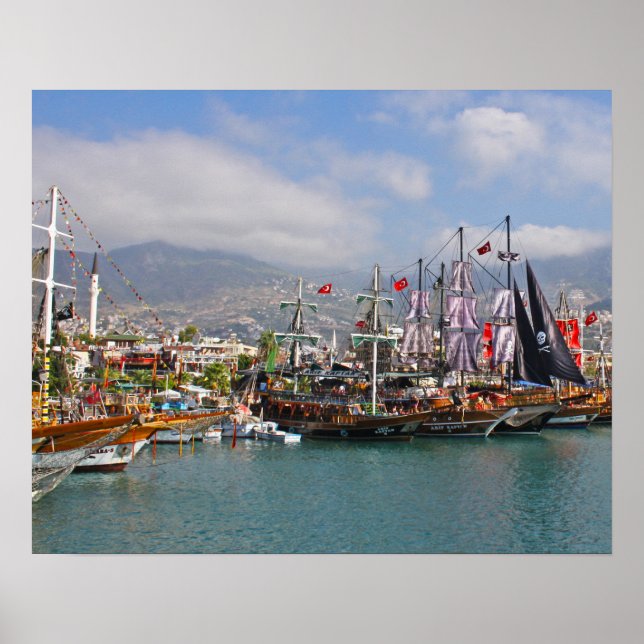 Pirate Ships in Turkey Poster/Print Poster (Front)