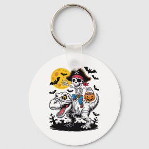 Pirate Skeleton Halloween T Rex Candy Dinosaur Shi Key Ring