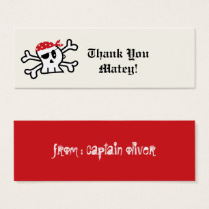 Pirate Skeleton Kids Birthday Party Favour Gift Ta