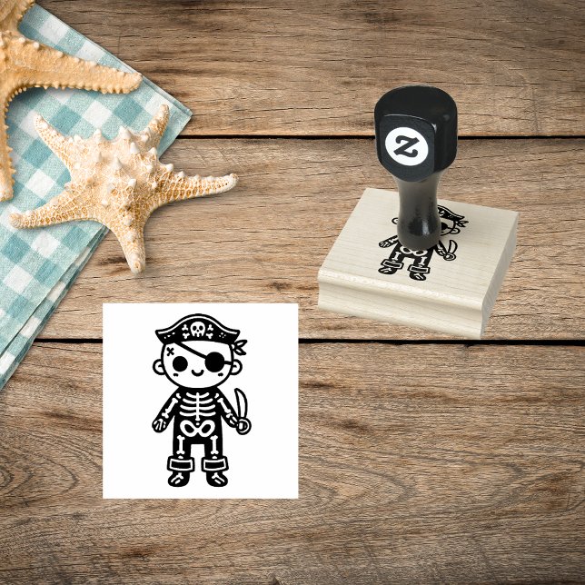 Pirate Skeleton  Rubber Stamp (Creator Uploaded)