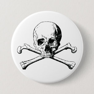 Pirate Skull 7.5 Cm Round Badge