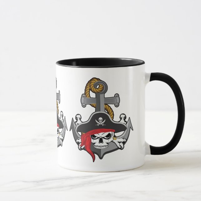 Pirate Skull Anchor Mug (Right)