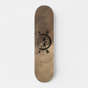 Pirate Skull and Arrow Ccrossbones Skateboard
