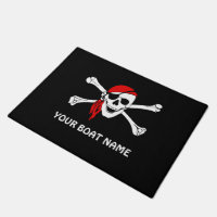 Pirate Skull and Bones Custom Boat Doormat