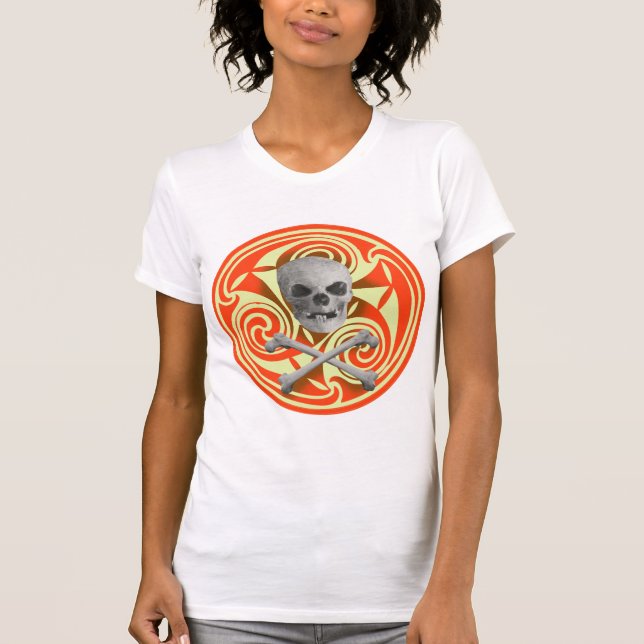 Pirate skull and bones T-Shirt (Front)
