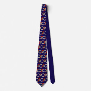 Pirate Skull and Bones Tie