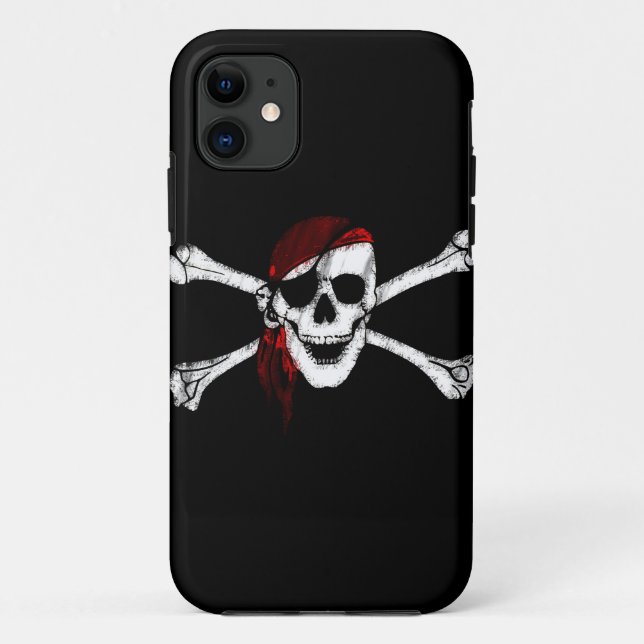 Pirate Skull and Crossbones Case-Mate iPhone Case (Back)
