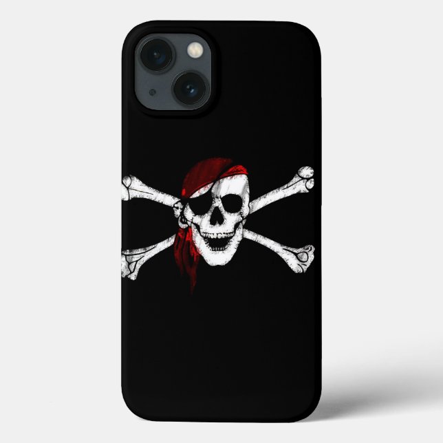 Pirate Skull and Crossbones Case-Mate iPhone Case (Back)