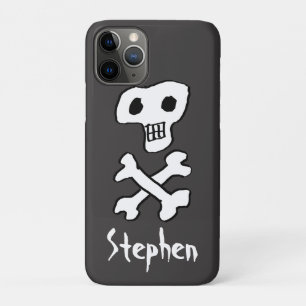 Pirate Skull and Crossbones Design iPhone 11 Pro Case