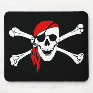 Pirate Skull and Crossbones Mousepad