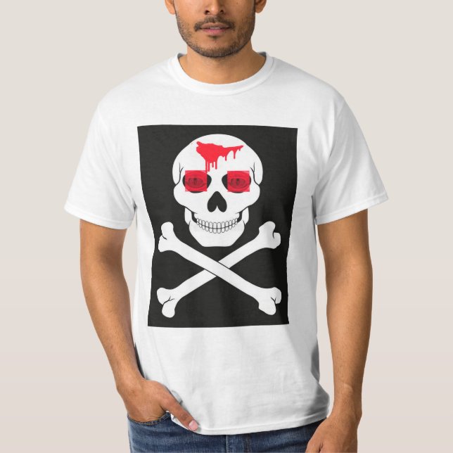 Pirate skull and crossbones T-Shirt (Front)