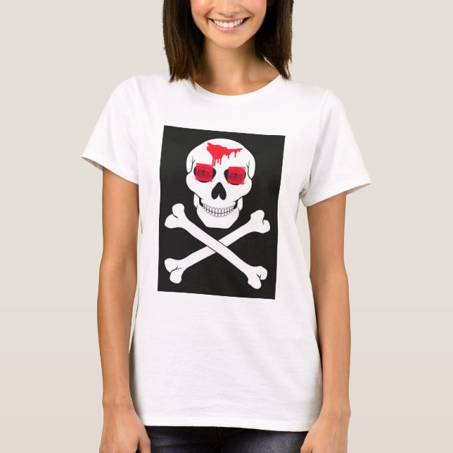 Pirate skull and crossbones T-Shirt (Front)
