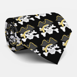 Pirate Skull and Crossbones Tie