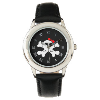 Pirate Skull and Crossed Cutlasses Creepy Art Watch