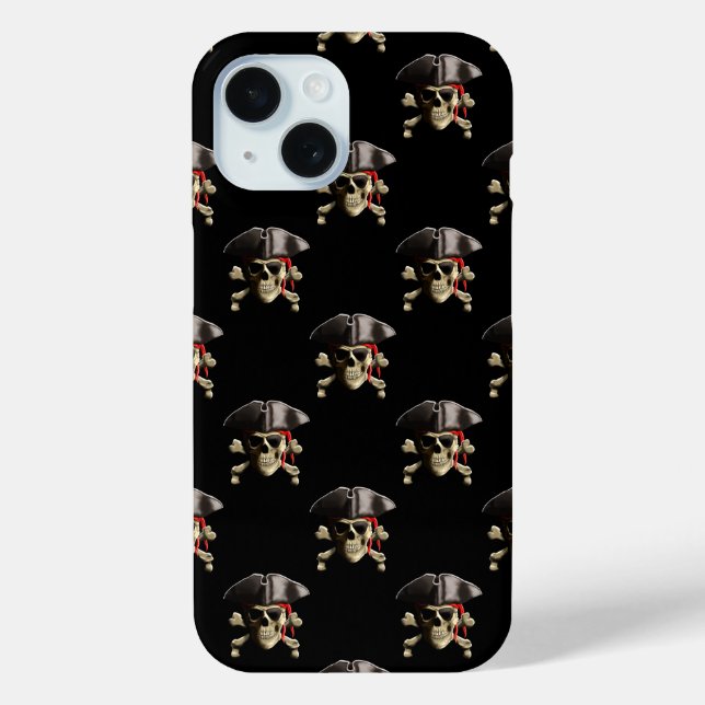 Pirate Skull And Hat Case-Mate iPhone Case (Back)