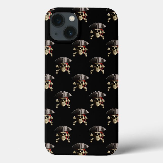 Pirate Skull And Hat Case-Mate iPhone Case (Back)