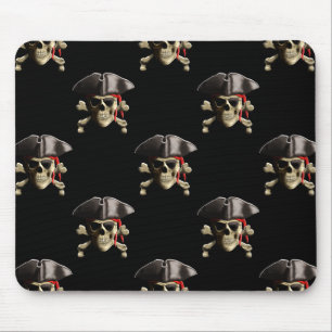 Pirate Skull And Hat Mouse Pad