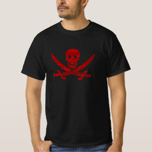 Pirate Skull and Swords Flag T-Shirt