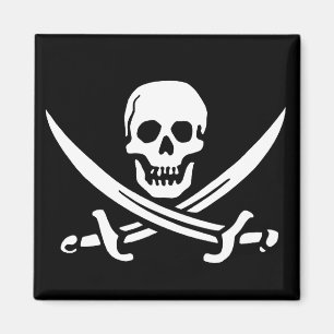 Pirate Skull and Swords Magnet