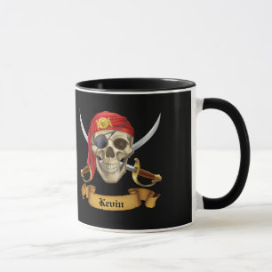 Pirate Skull and Swords Mug