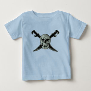 Pirate (Skull) - Baby Fine Jersey T-Shirt