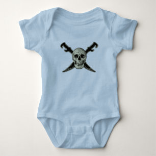 Pirate (Skull) - Baby Jersey Bodysuit