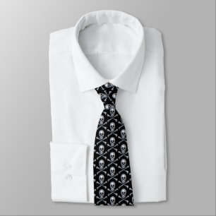 Pirate Skull Bones Tie