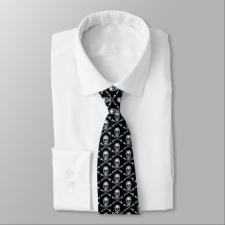 Pirate Skull Bones Tie