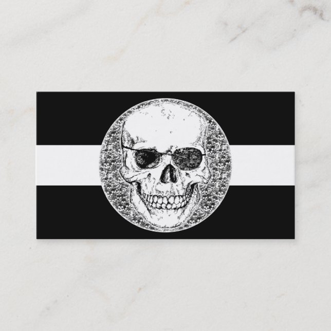 pirate skull business card (Front)