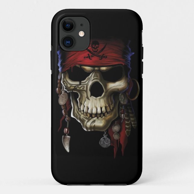 Pirate Skull Case-Mate iPhone Case (Back)