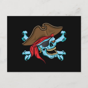 Pirate Skull & Crossbone Postcard