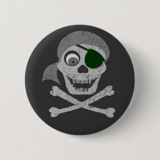 Pirate Skull & Crossbones Buttons
