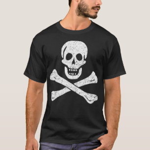 PIRATE SKULL & CROSSBONES FLAG JOLLY ROGER T-Shirt