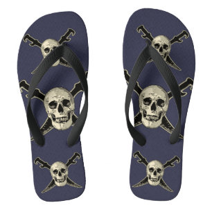 Pirate (Skull) - Custom Adult, Wide Straps Thongs