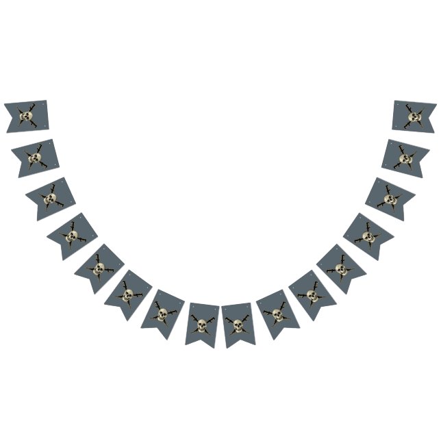 Pirate (Skull) - Custom Swallowtail Party Bunting (All)
