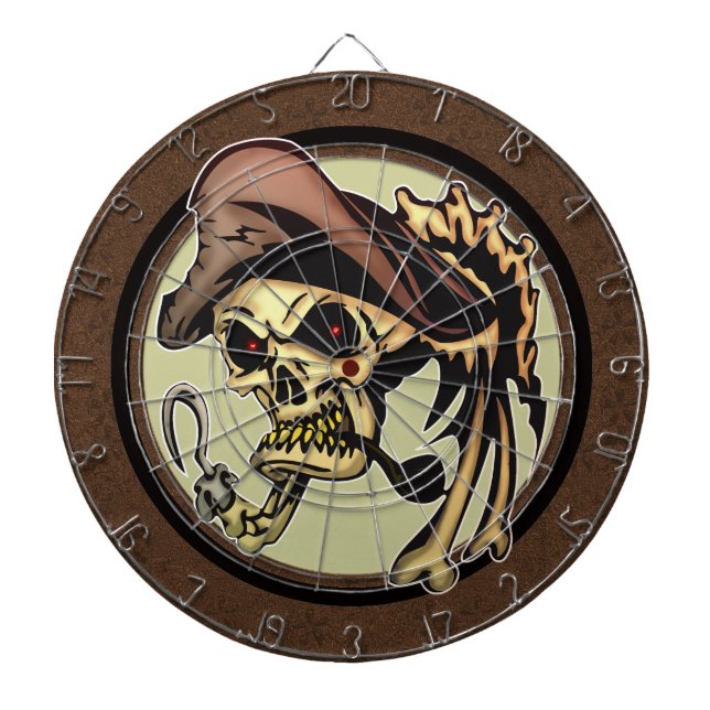 Pirate Skull Dartboard (Front)