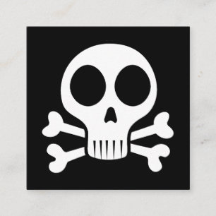 Pirate Skull Design Enclosure Card