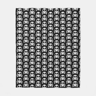 Pirate Skull Design Fleece Blanket