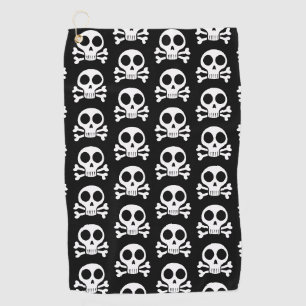 Pirate Skull Design Golf Towel