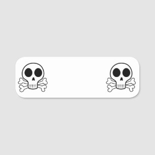 Pirate Skull Design Name Tag