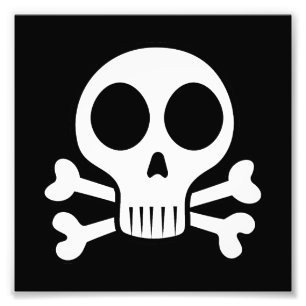 Pirate Skull Design Photo Print