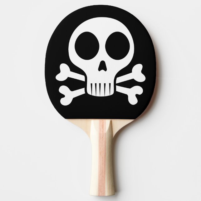 Pirate Skull Design Ping Pong Paddle (Front)