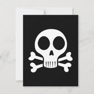 Pirate Skull Design RSVP Card