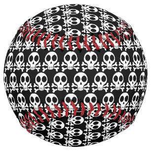 Pirate Skull Design Softball