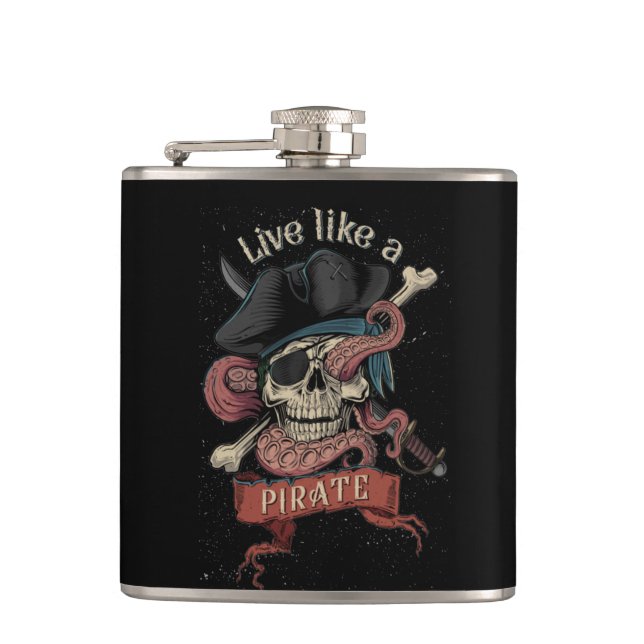 Pirate Skull flask (Front)