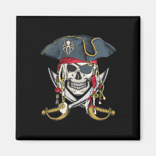 Pirate Skull Halloween Little Boys Girls Kids Teen Magnet