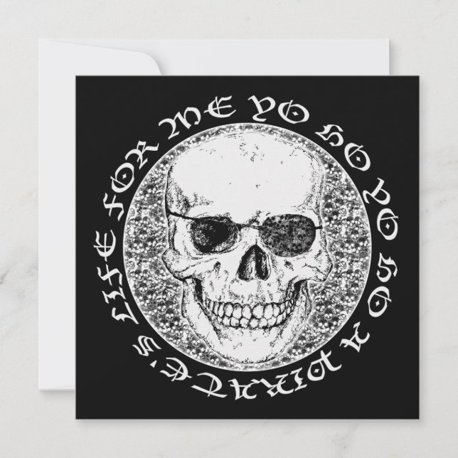 pirate skull invitation (Front)