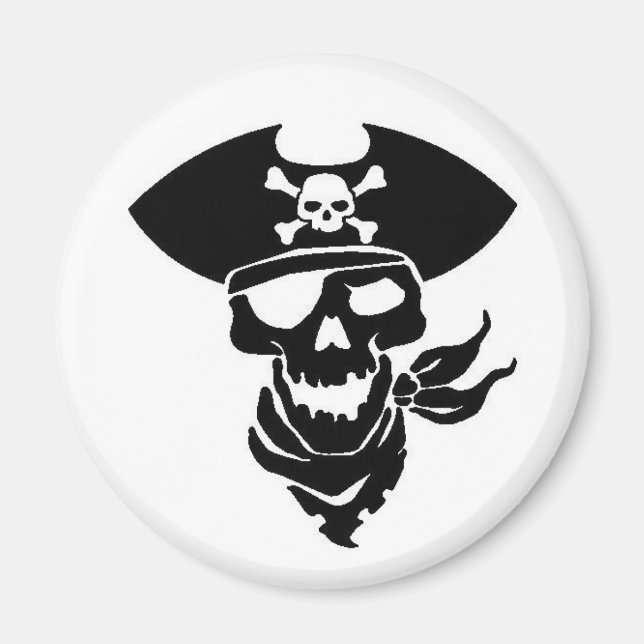 Pirate Skull Magnet (Front)