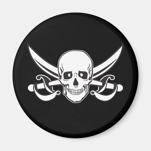 Pirate Skull Magnet (Front)