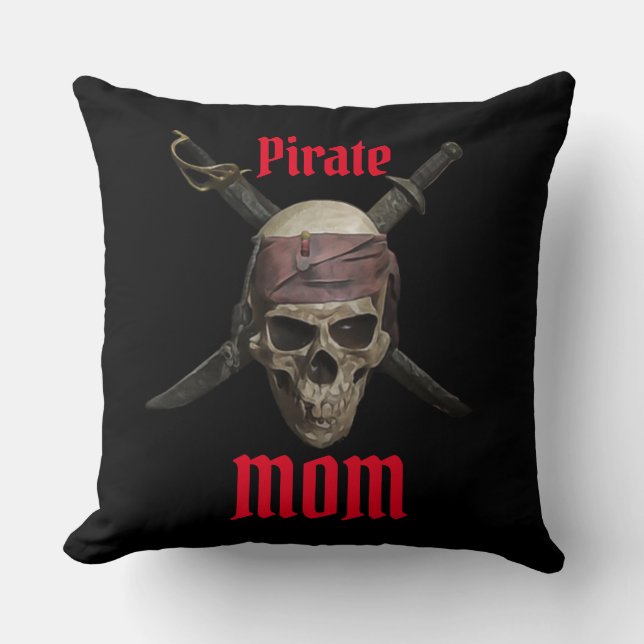 Pirate Skull  MOM  Cushion (Front)